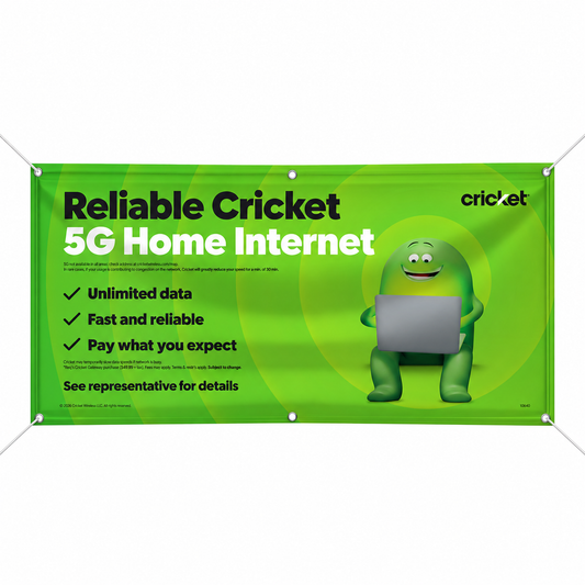 Cricket Home Internet Advertising Banner – English