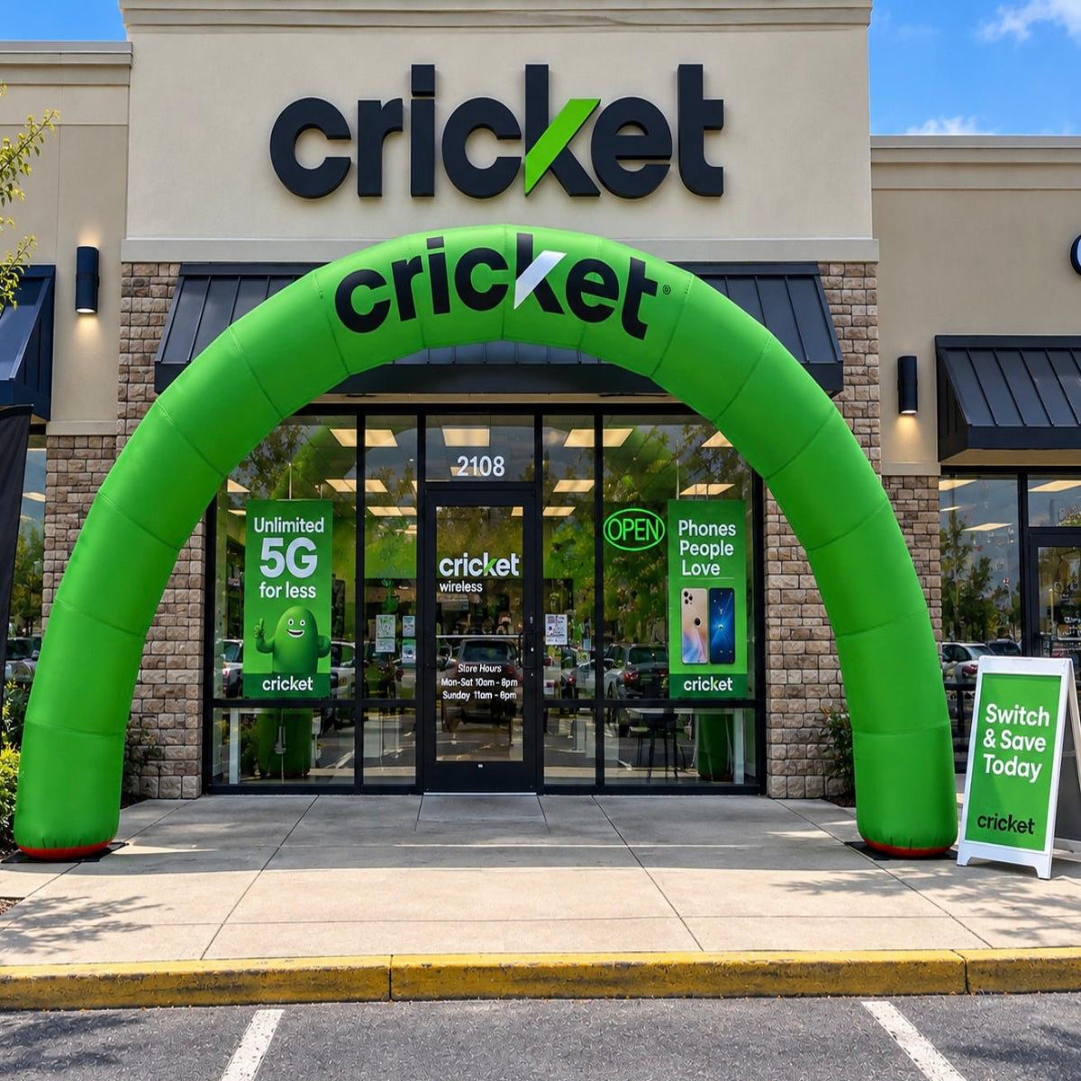 Cricket Wireless Inflatable Entrance Arch