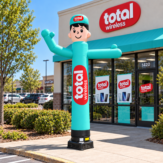 12 ft Total Wireless Waving Man – Free 5G Phone