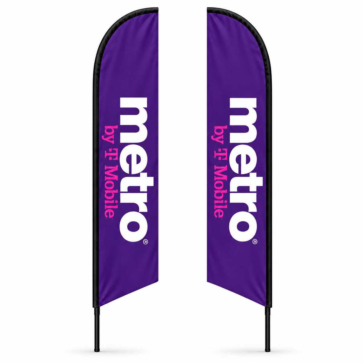 13 ft Metro by T-Mobile Advertising Feather Flag