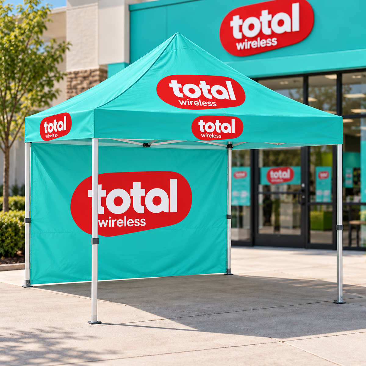10×10 ft Total Wireless Pop-Up Canopy Tent - Total Wireless promotional product photo