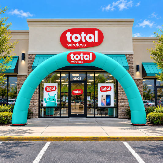 Total Wireless Inflatable Entrance Arch - Total Wireless promotional product photo