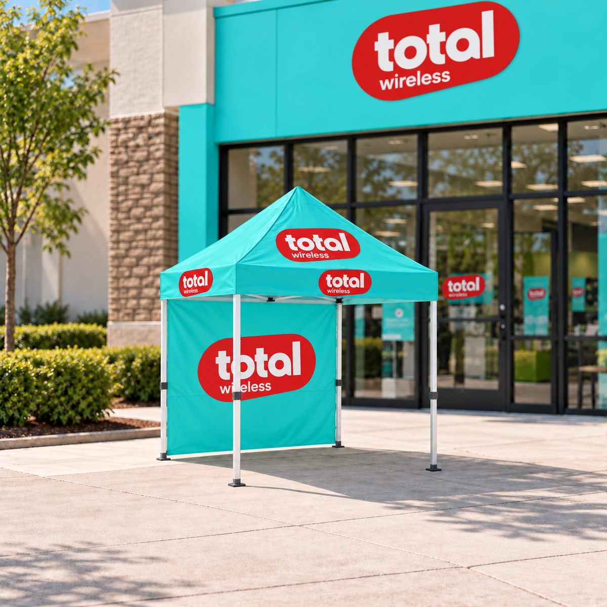 6×6 ft Total Wireless Pop-Up Canopy Tent - Total Wireless promotional product photo
